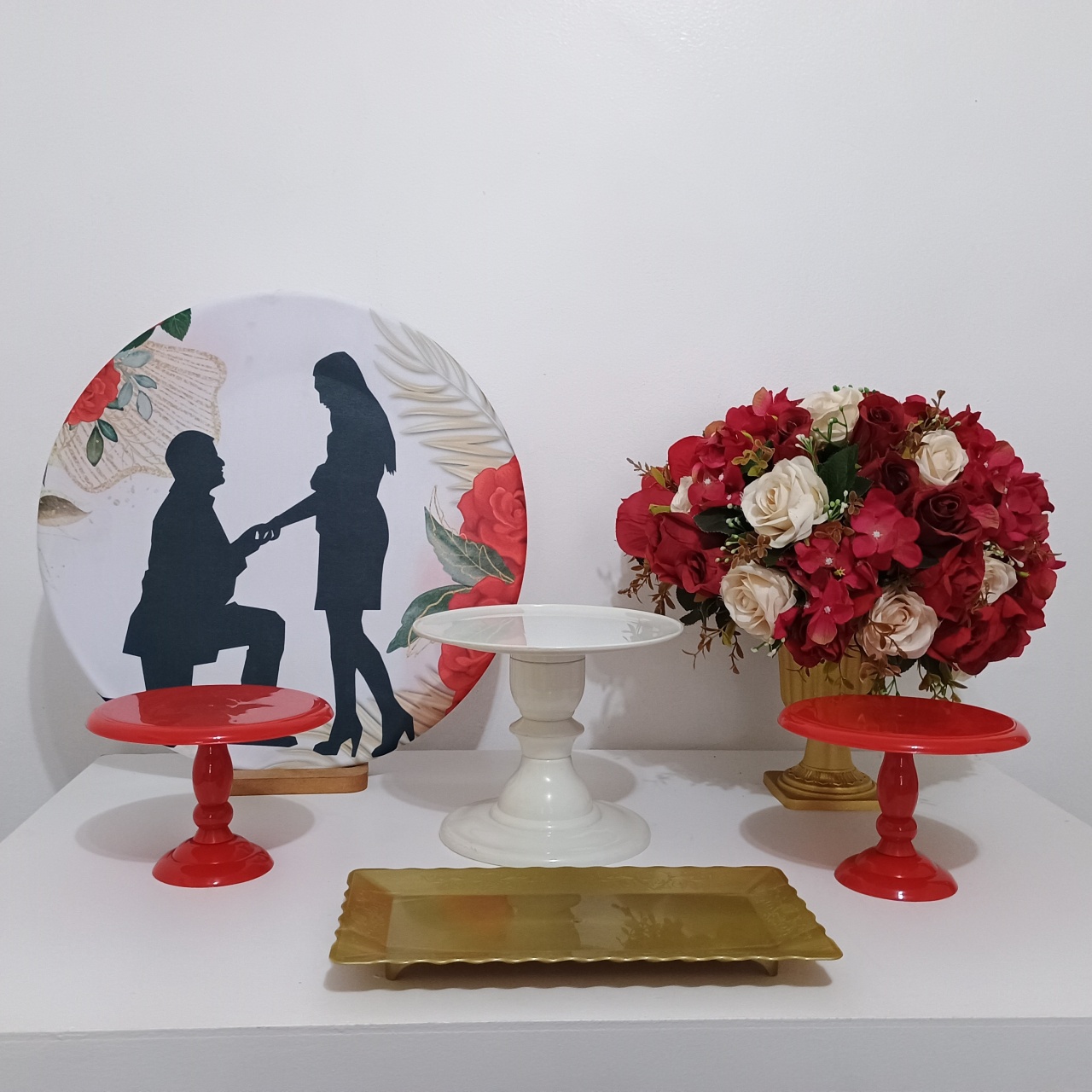 Mini Kit - Festa Na Mesa - Casal - Neide Locações pegue e Monte 