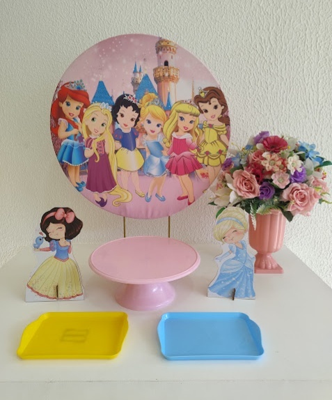 Mini Kit - Festa Na Mesa - Princesas 2 - Neide Locações pegue e Monte 
