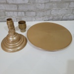 Alugue Boleira Colonial Regulável Lisa Dourado - imagem 2