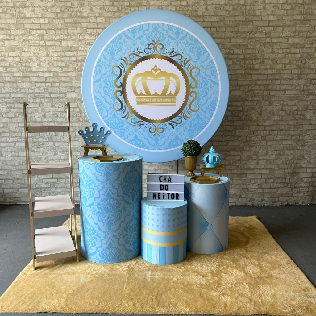 Alugue Tema Para Festa Decoração Coroa Tecido ( Modelo 2 ) - Tallentos Decorações 