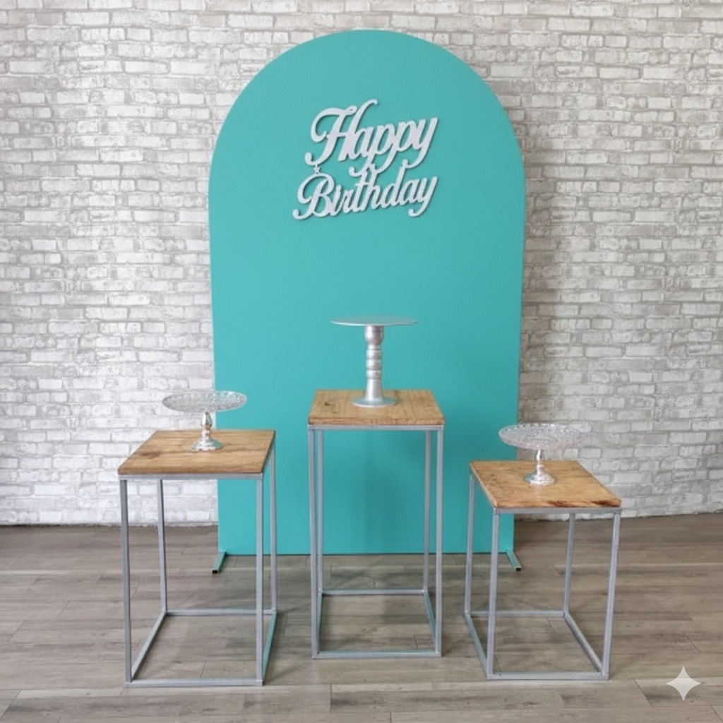 Alugue Tema Para Festa Decoração Tiffany Tecido - Tallentos Decorações 