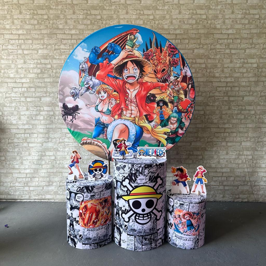 Alugue Tema Para Festa Decoração One Piece Tecido ( Modelo 1 ) - Tallentos Decorações 