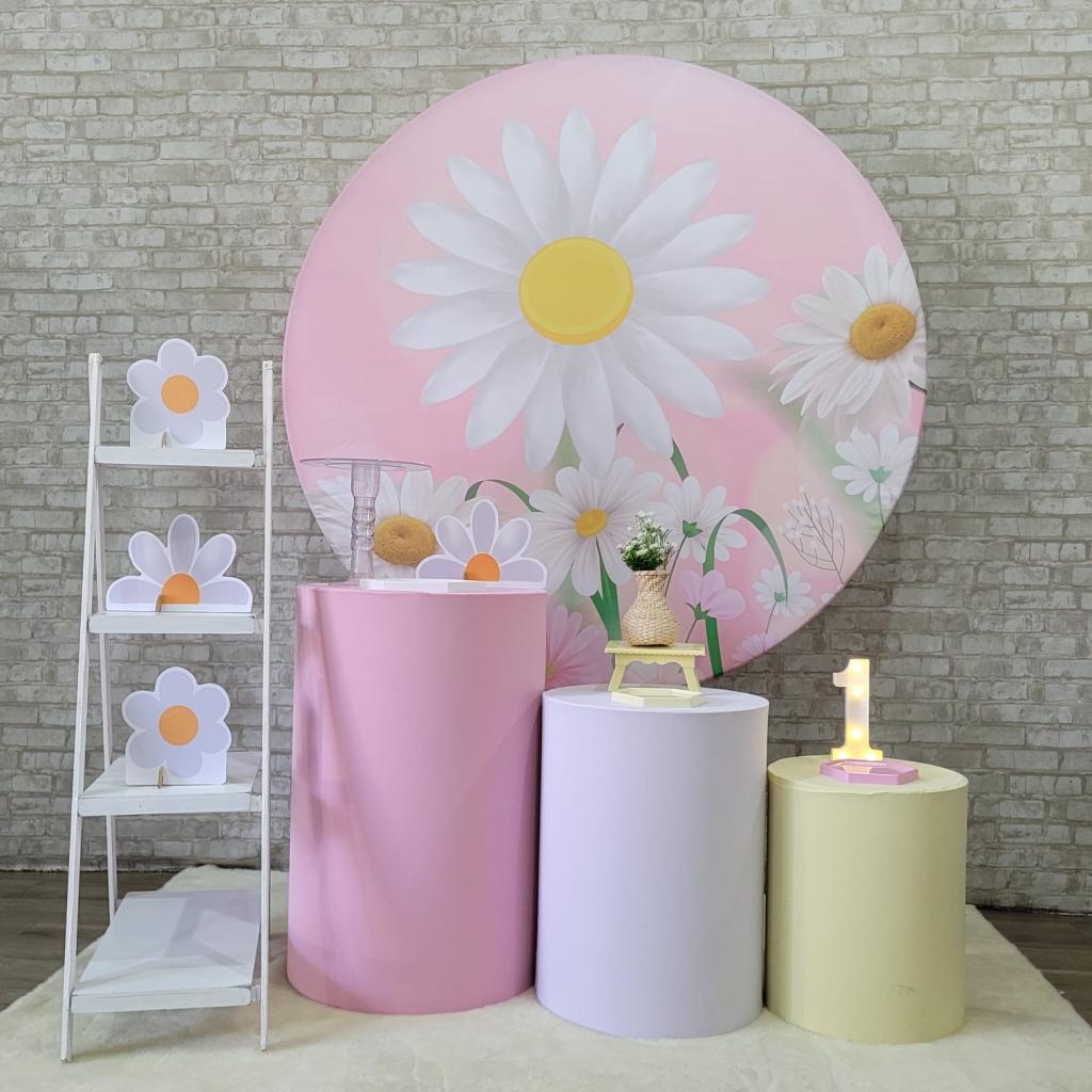 Alugue Tema Para Festa Decoração Margarida Tecido ( Modelo 2 ) - Tallentos Decorações 
