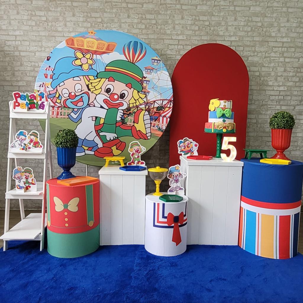 Alugue Tema Para Festa Decoração Patati E Patata Tecido ( Modelo 3 ) - Tallentos Decorações 