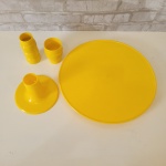 Alugue Boleira Colonial Regulável Lisa Amarelo - imagem 2