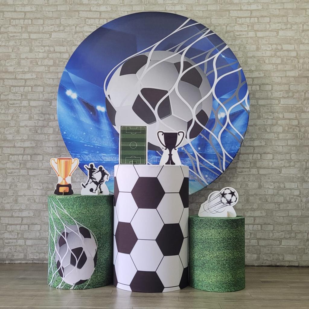 Alugue Tema Para Festa Decoração Futebol Tecido ( Modelo 1 ) - Tallentos Decorações 