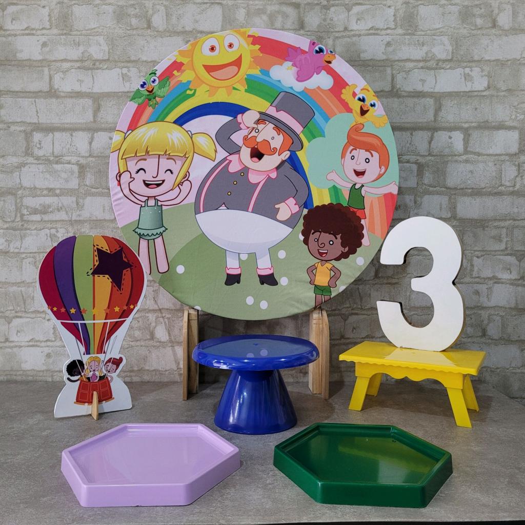 Alugue Tema Para Festa Na Mesa Decoração Mundo Bita - Tallentos Decorações 