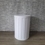 Alugue Cilindro Médio Ripado Branco - imagem 2