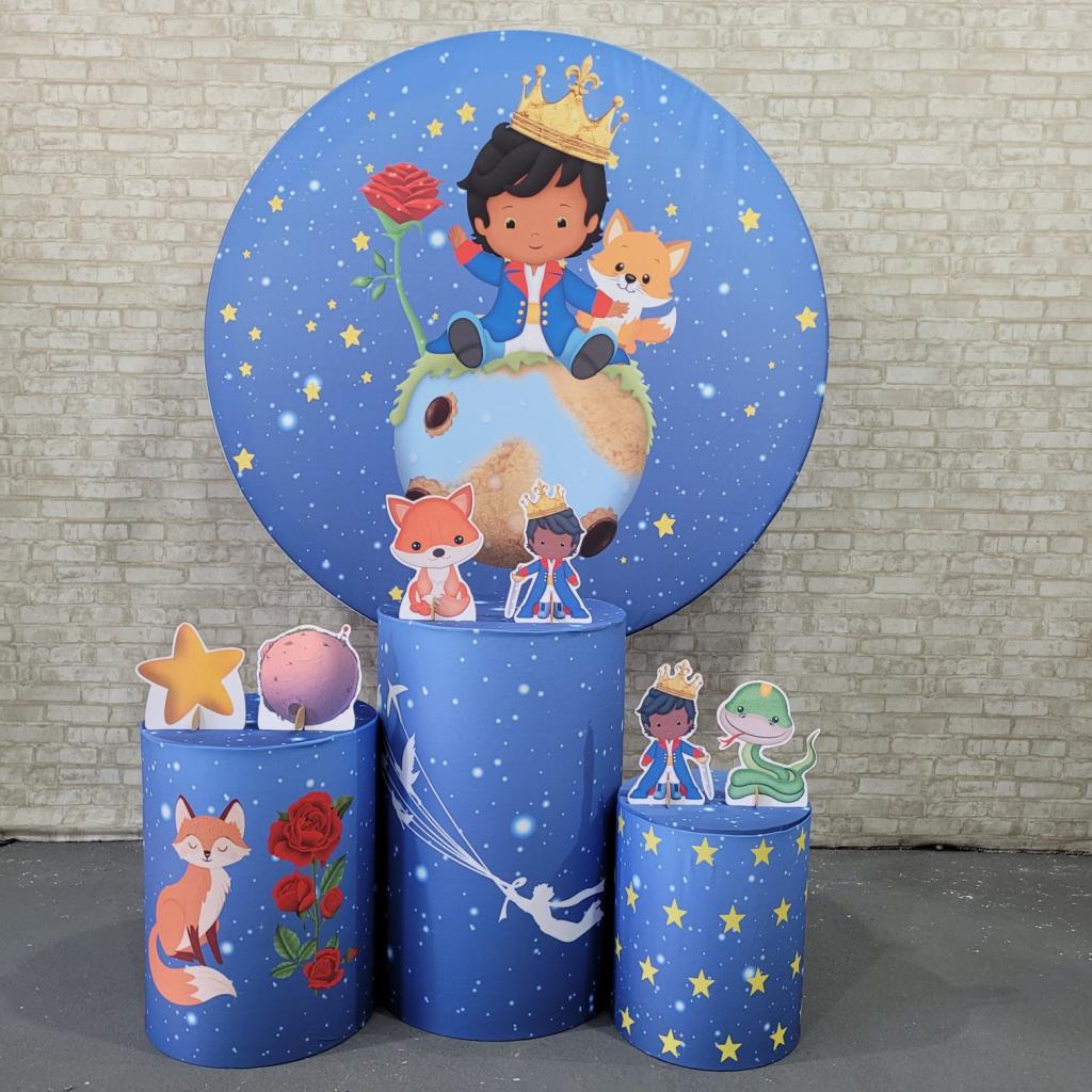 Alugue Tema Para Festa Decoração Pequeno Príncipe Tecido ( Modelo 1 ) - Tallentos Decorações 