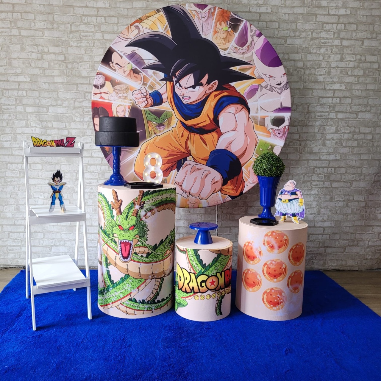 Alugue Tema Para Festa Decoração Dragon Ball Z Tecido ( Modelo 2 ) - Tallentos Decorações 