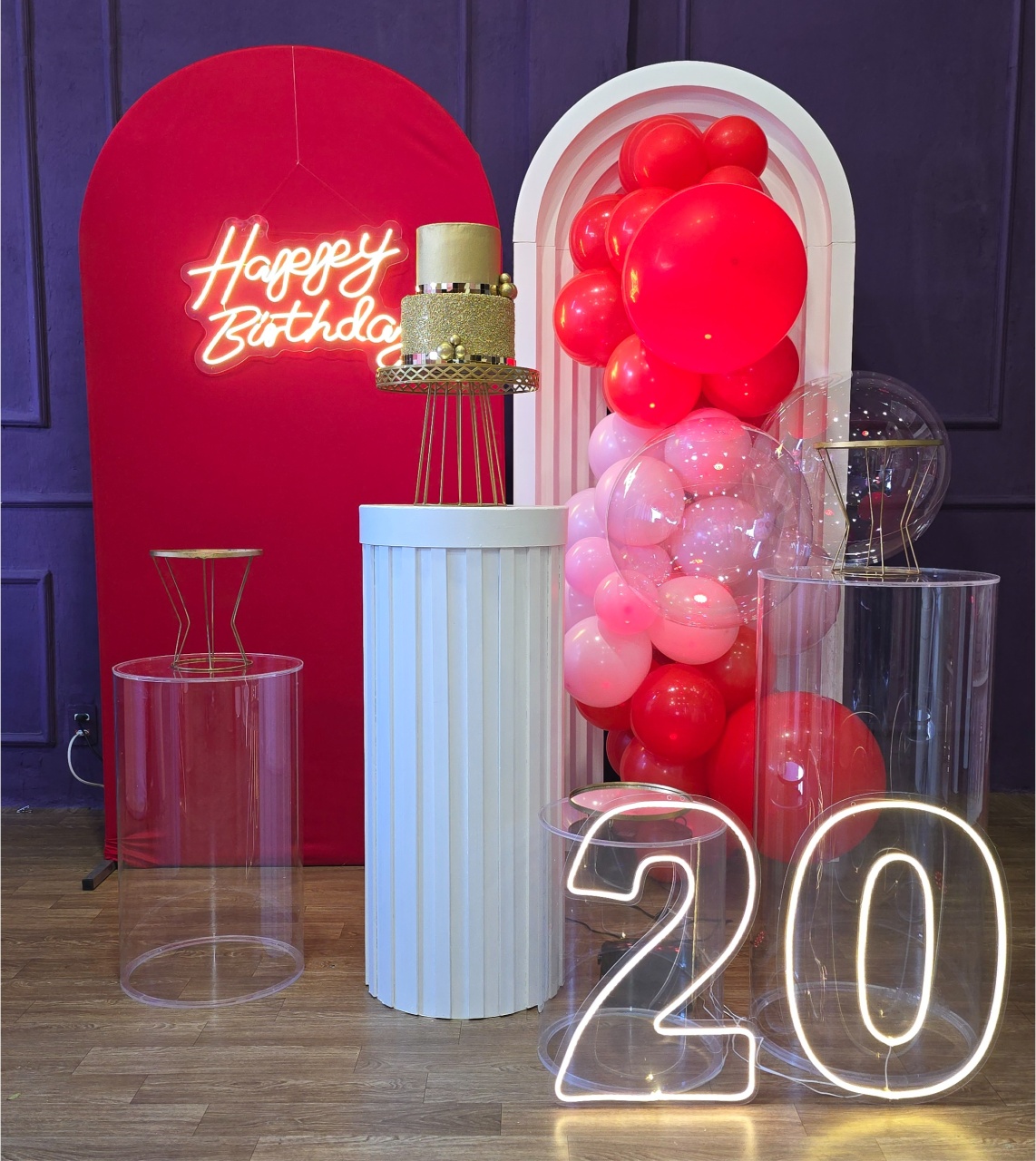 Alugue Tema Para Festa Decoração Cereja 6 - Tallentos Decorações 