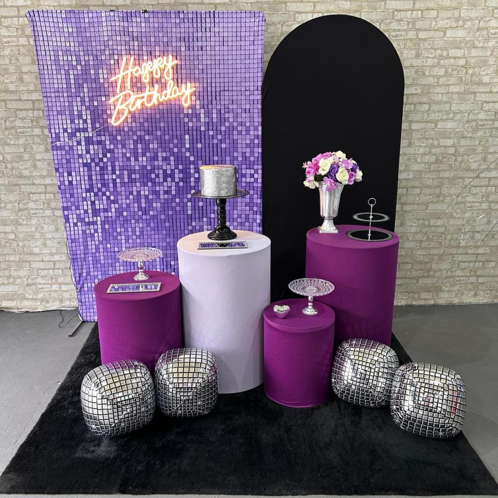 Alugue Tema Para Festa Decoração Euphoria Tecido ( Modelo 4 ) - Tallentos Decorações 