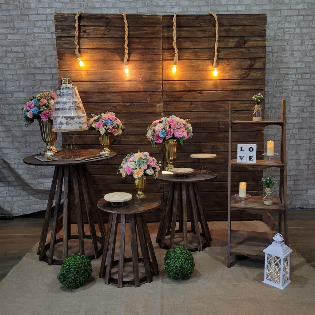 Alugue Uma Decoração Para Casamento Ou Noivado Rustico ( Modelo 10 ) - Tallentos Decorações 