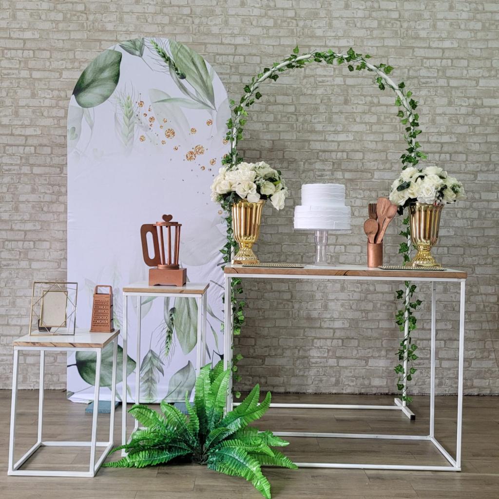 Alugue Tema Para Festa Decoração Chá de Cozinha Tecido ( Modelo 7 ) - Tallentos Decorações 