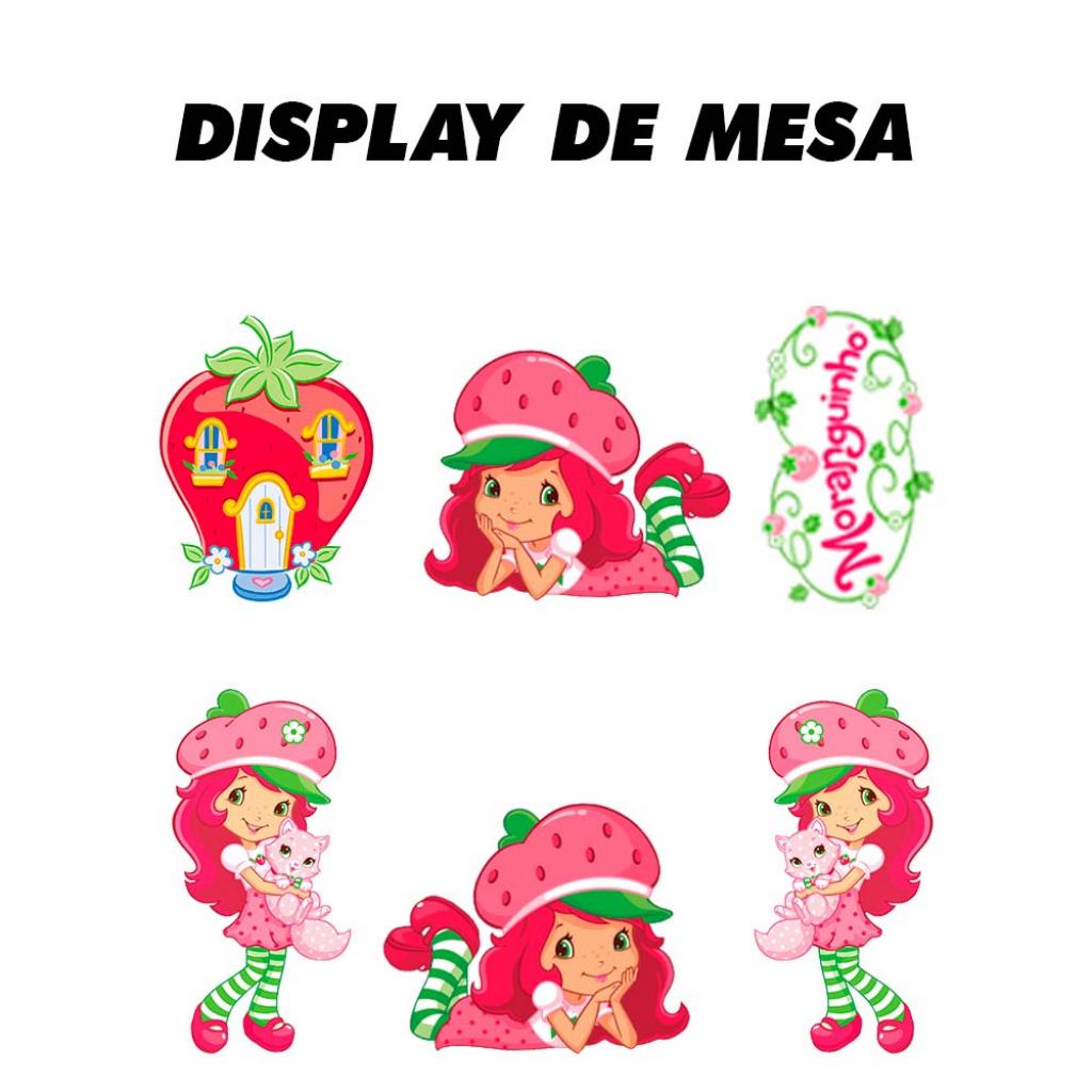 Display de Mesa Moranguinho (6 Peças) - Tallentos Decorações 