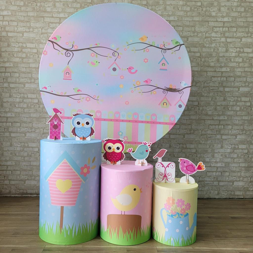 Alugue Tema Para Festa Decoração Jardim Encantado Tecido ( Modelo 2 ) - Tallentos Decorações 