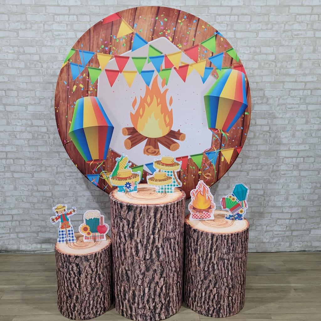 Alugue Tema Para Festa Decoração Junina Tecido ( Modelo 13 ) - Tallentos Decorações 