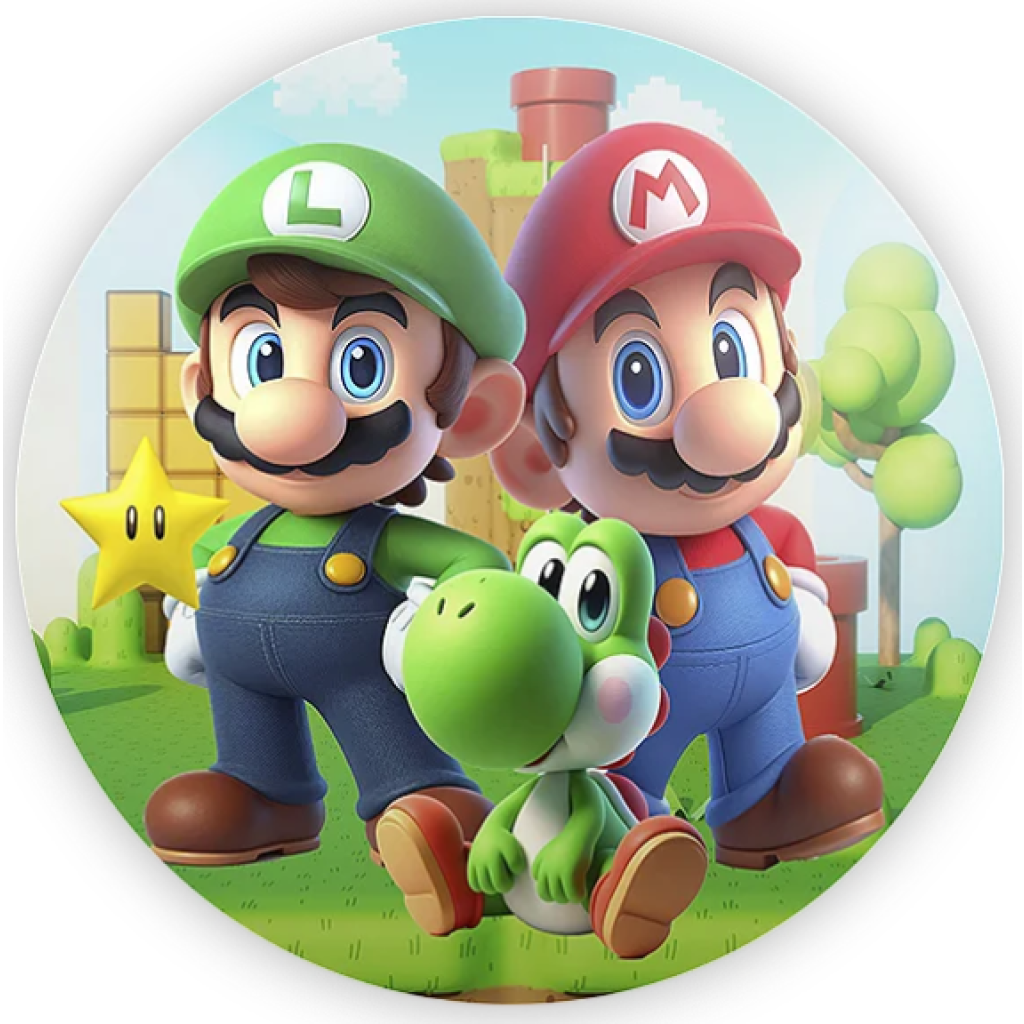 Mini Painel Super Mario (50Cm) - Tallentos Decorações 