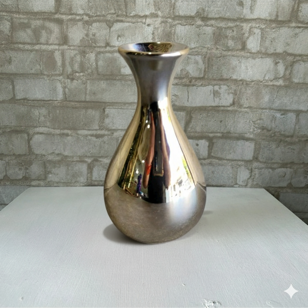 Alugue Mini Vaso de Porcelana Dourado - Dourado - Tallentos Decorações 