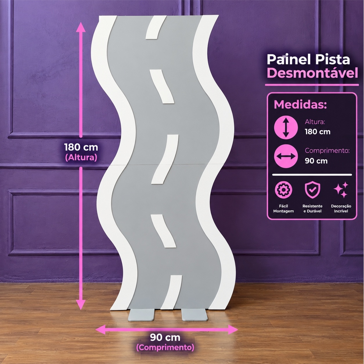 Alugue Painel Pista Carro - Tallentos Decorações 