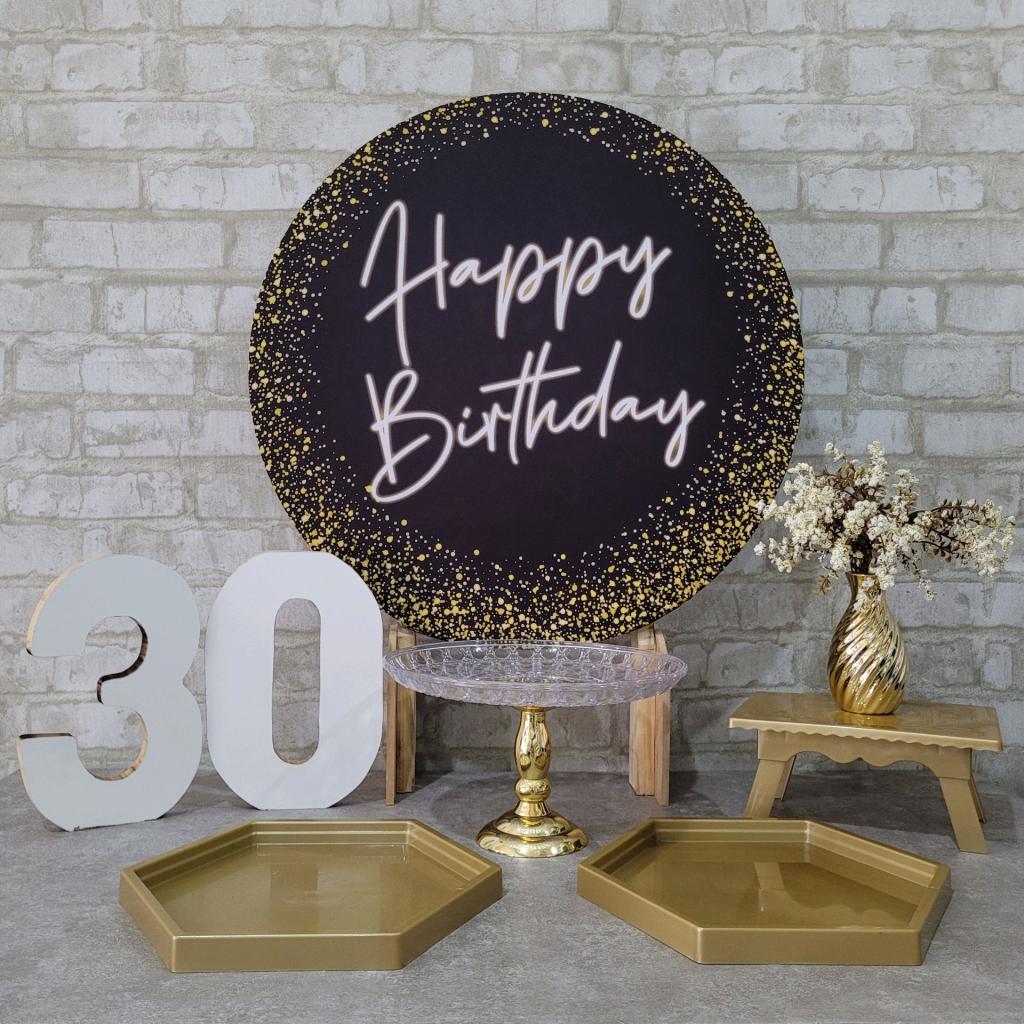 Alugue Tema Para Festa Na Mesa Decoração Happy Birthday - Tallentos Decorações 