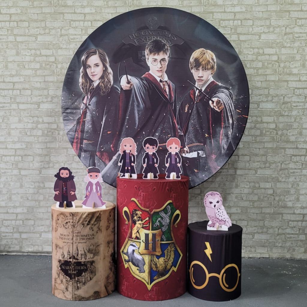 Alugue Tema Para Festa Decoração Harry Potter Tecido ( Modelo 1 ) - Tallentos Decorações 