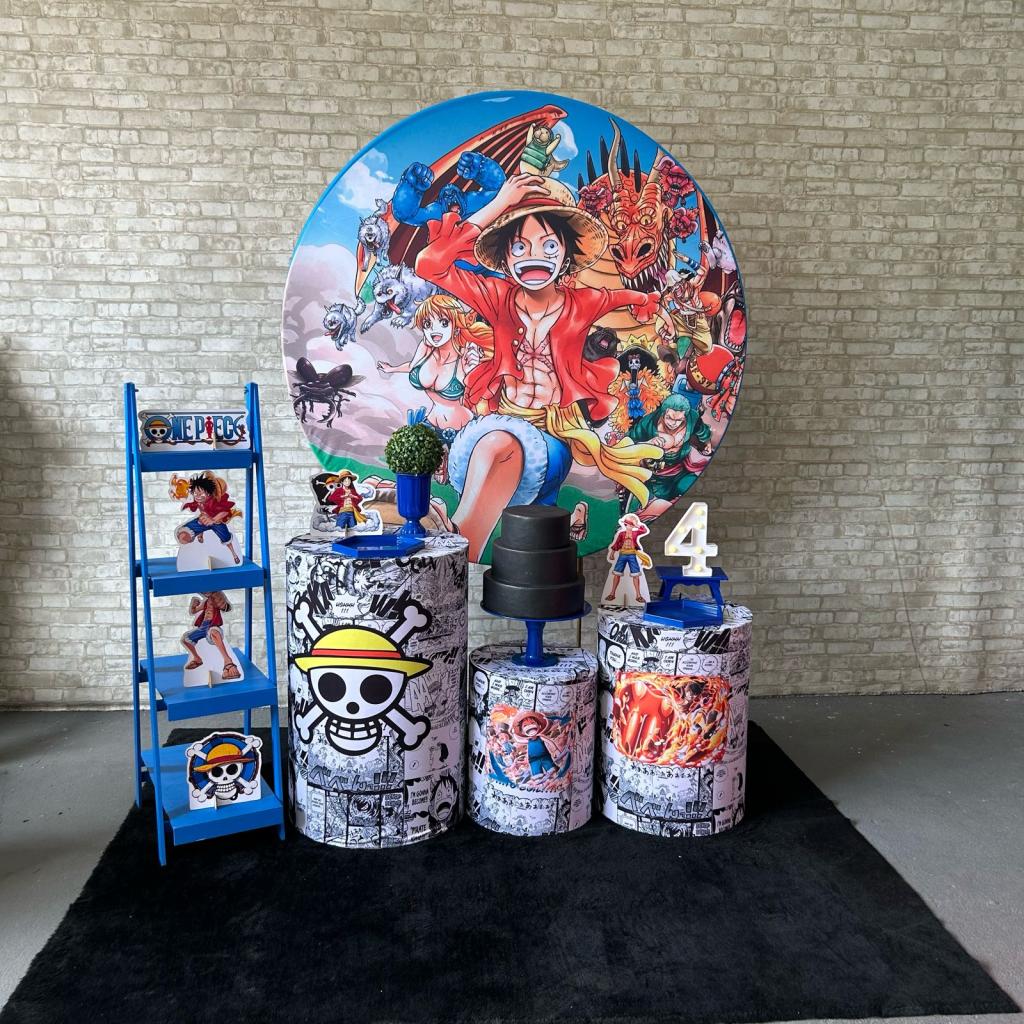 Alugue Tema Para Festa Decoração One Piece Tecido ( Modelo 2 ) - Tallentos Decorações 