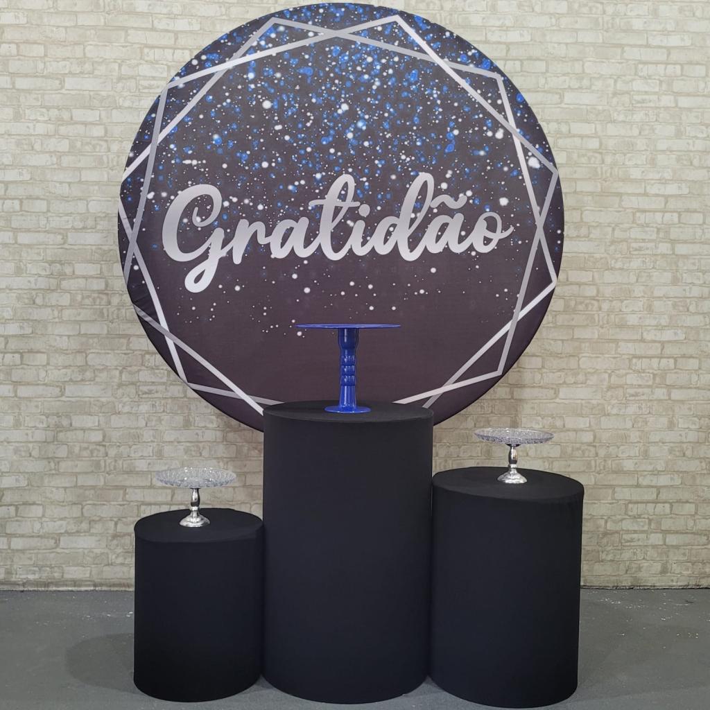 Alugue Tema Para Festa Decoração Gratidão Tecido ( Modelo 1 ) - Tallentos Decorações 