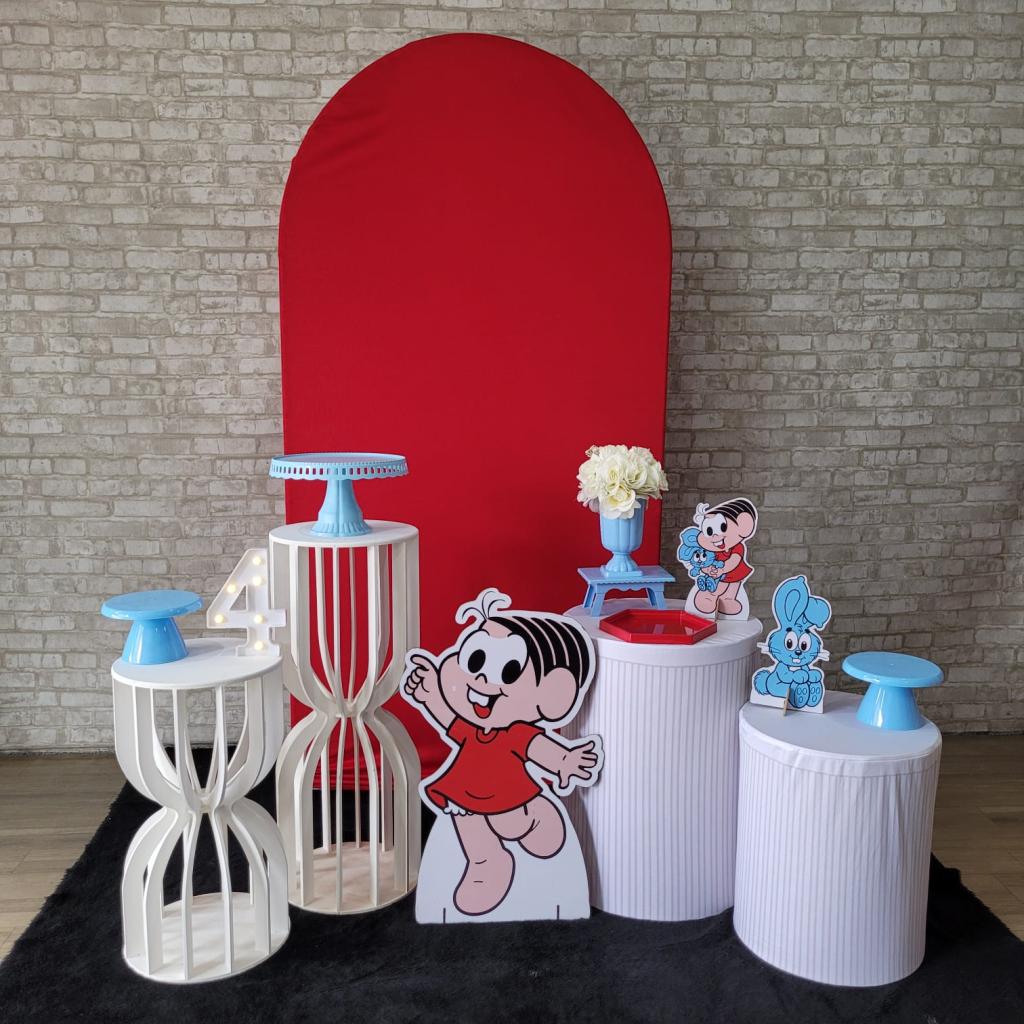Alugue Tema Para Festa Decoração Mônica Modelo Personalizado Tecido - Tallentos Decorações 