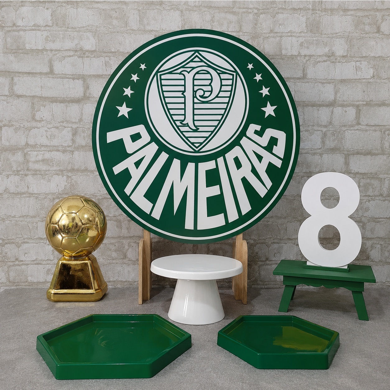 Alugue Tema Para Festa Na Mesa Decoração Palmeiras ( Modelo 6) - Tallentos Decorações 