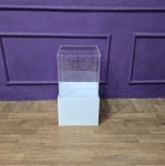 Alugue Mesa Cubo Expositor de Acrílico Médio - imagem 2