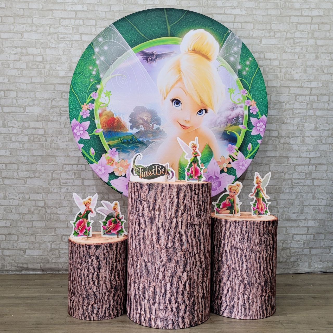 Alugue Tema Para Festa Decoração Tinker Bell Tecido ( Modelo 1 ) - Tallentos Decorações 