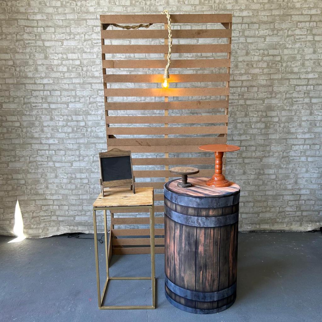 Alugue Tema Para Festa Decoração Rustica Tecido ( Modelo 2 ) - Tallentos Decorações 