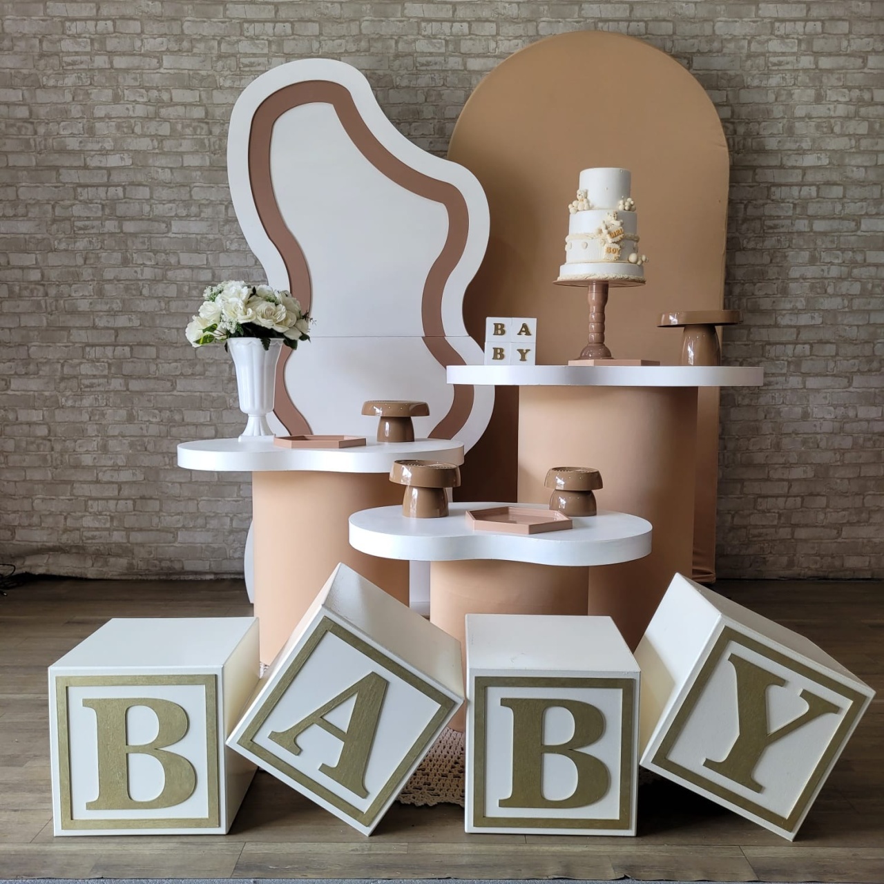 Alugue Tema Para Festa Decoração Chá Revelação Tecido ( Modelo 3 ) - Tallentos Decorações 