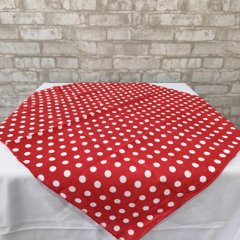 Alugue Cobre Mancha Vermelho Com Bolinhas Brancas - Tallentos Decorações 