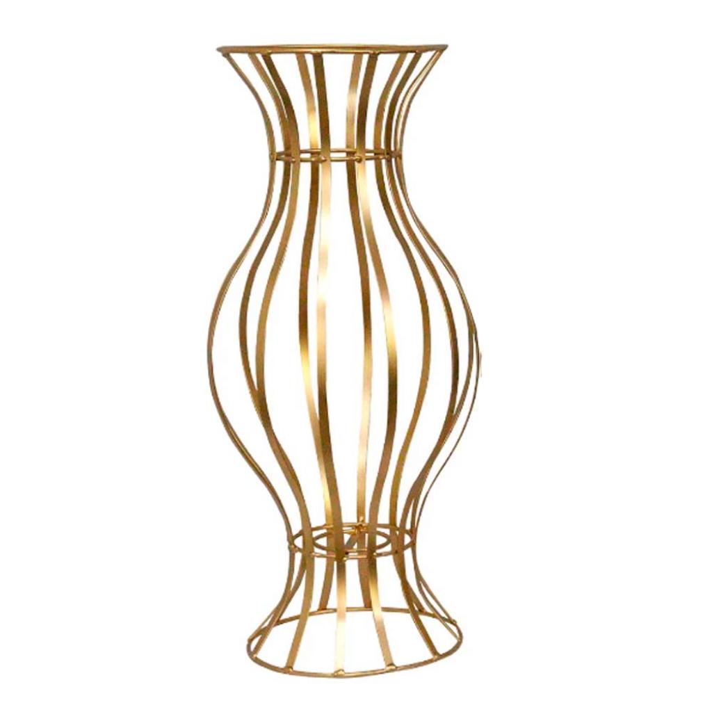 Vasos Elegante Ferro (Dourado) - Dourado - Tallentos Decorações 
