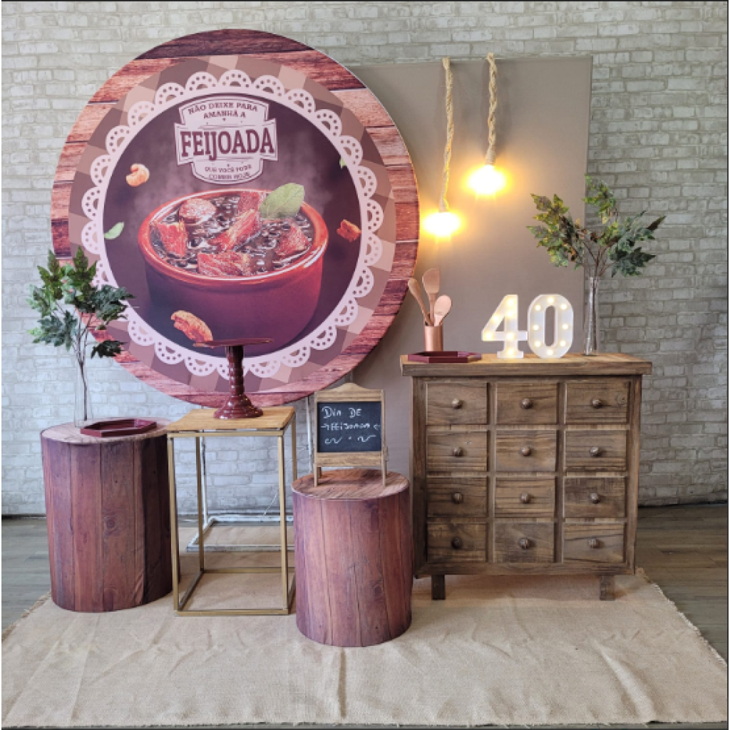 Alugue Tema Para Festa Decoração Feijoada Tecido ( Modelo 1 ) - Tallentos Decorações 