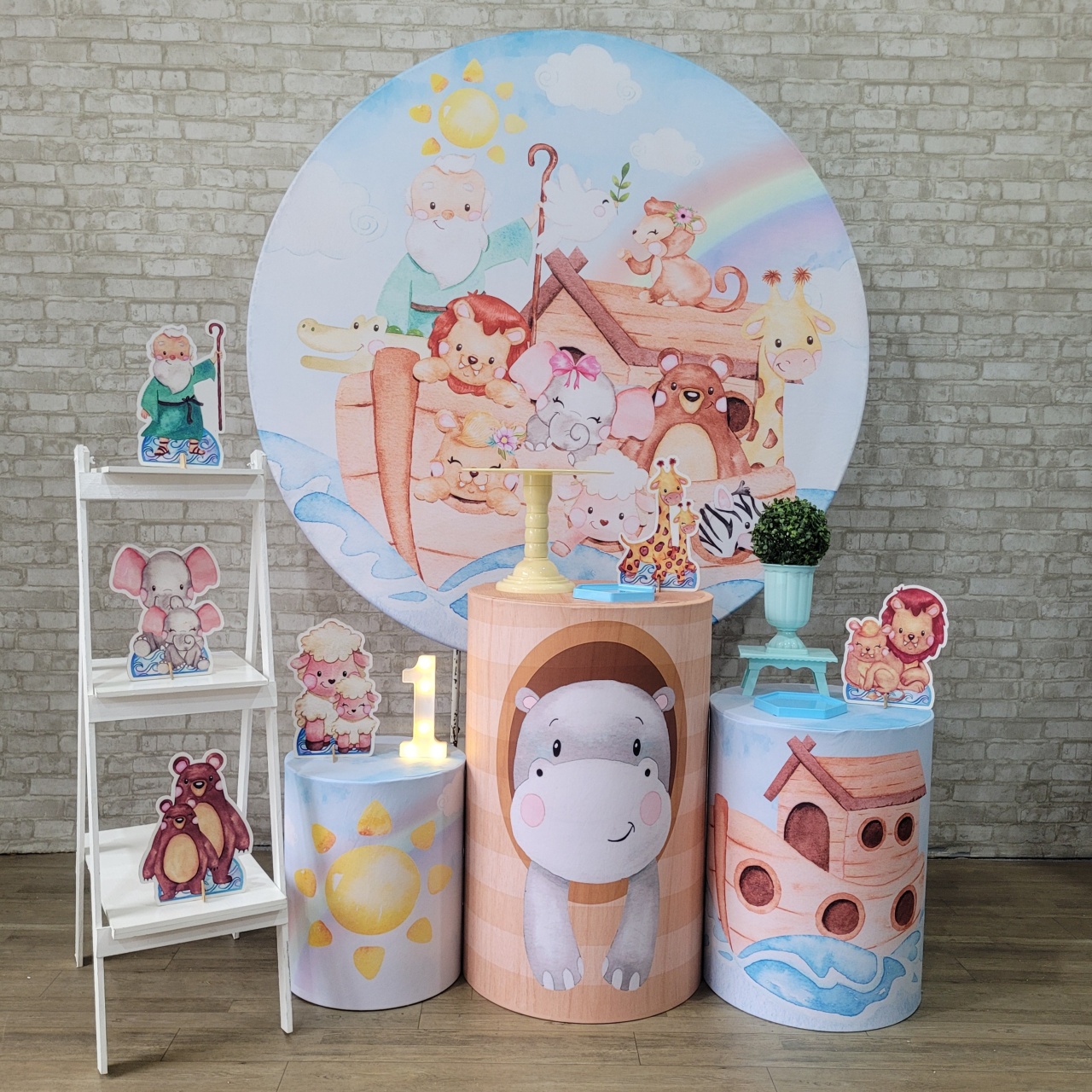 Alugue Tema Para Festa Decoração Arca de Noé ( Modelo 2 ) - Tallentos Decorações 