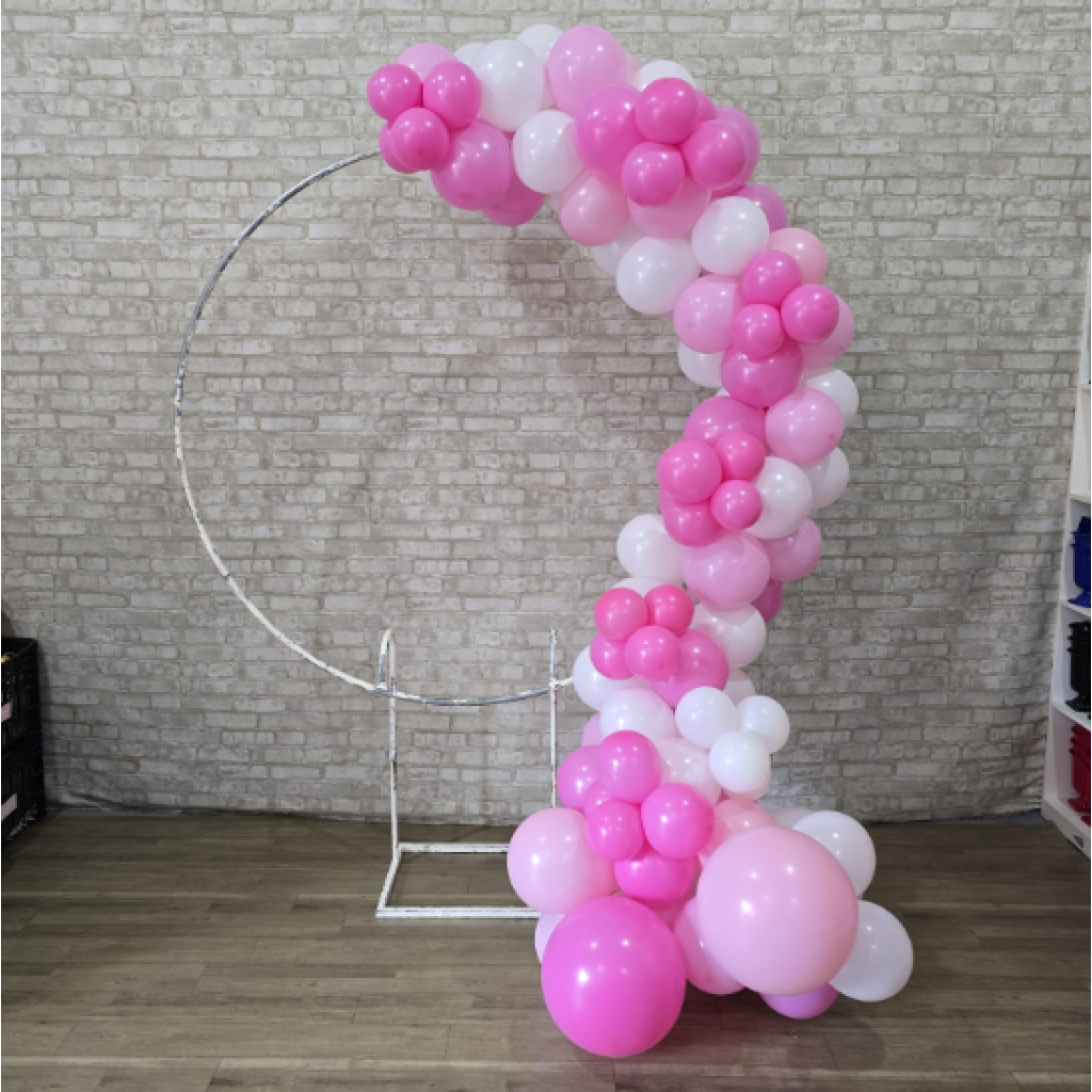 Compre Balão Para Festa Decoração 3 Metros Tons Rosa Com Branco ( Cores Lisas ) - Tallentos Decorações 