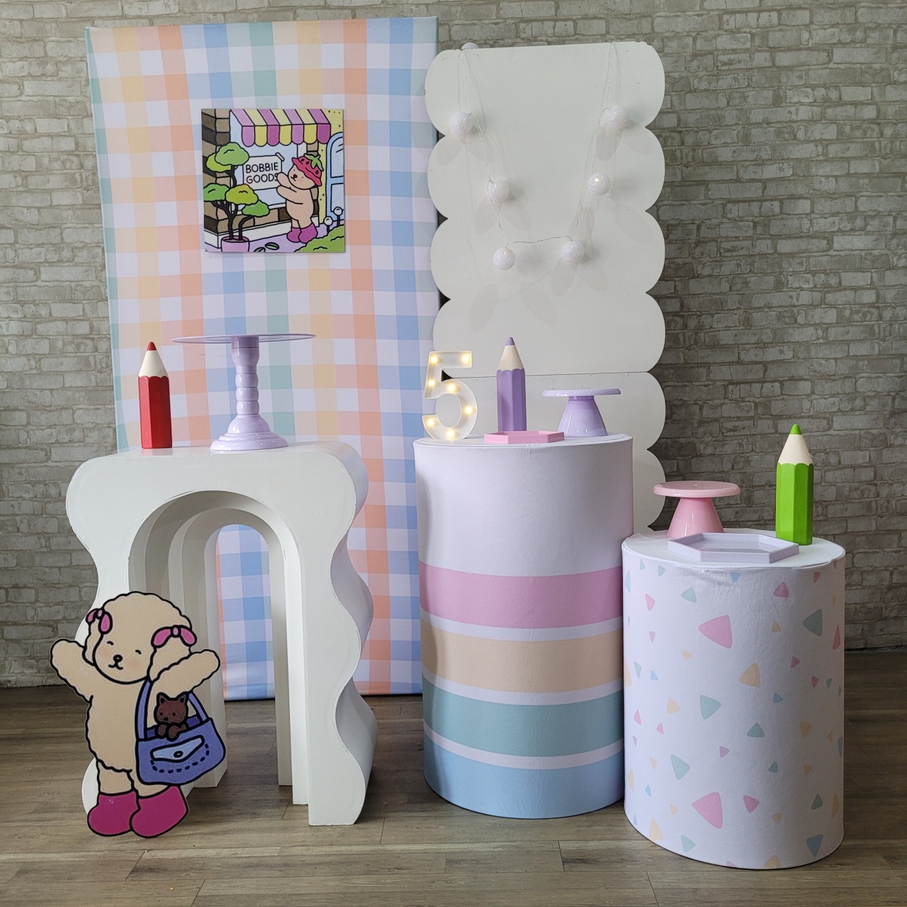 Alugue Tema Para Festa Decoração Bobbie Goods Tecido ( Modelo 4 ) - Tallentos Decorações 