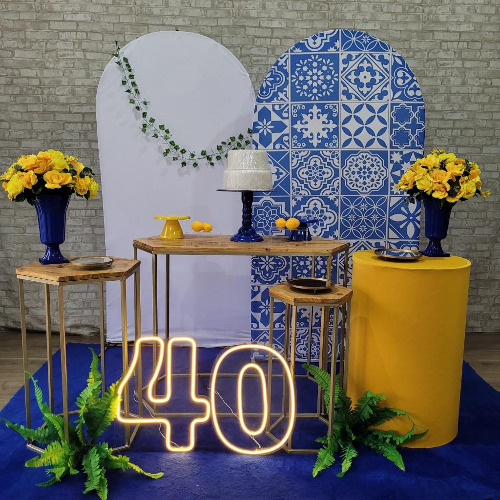 Alugue Tema Para Festa Decoração Limão Tecido ( Modelo 2 ) - Tallentos Decorações 