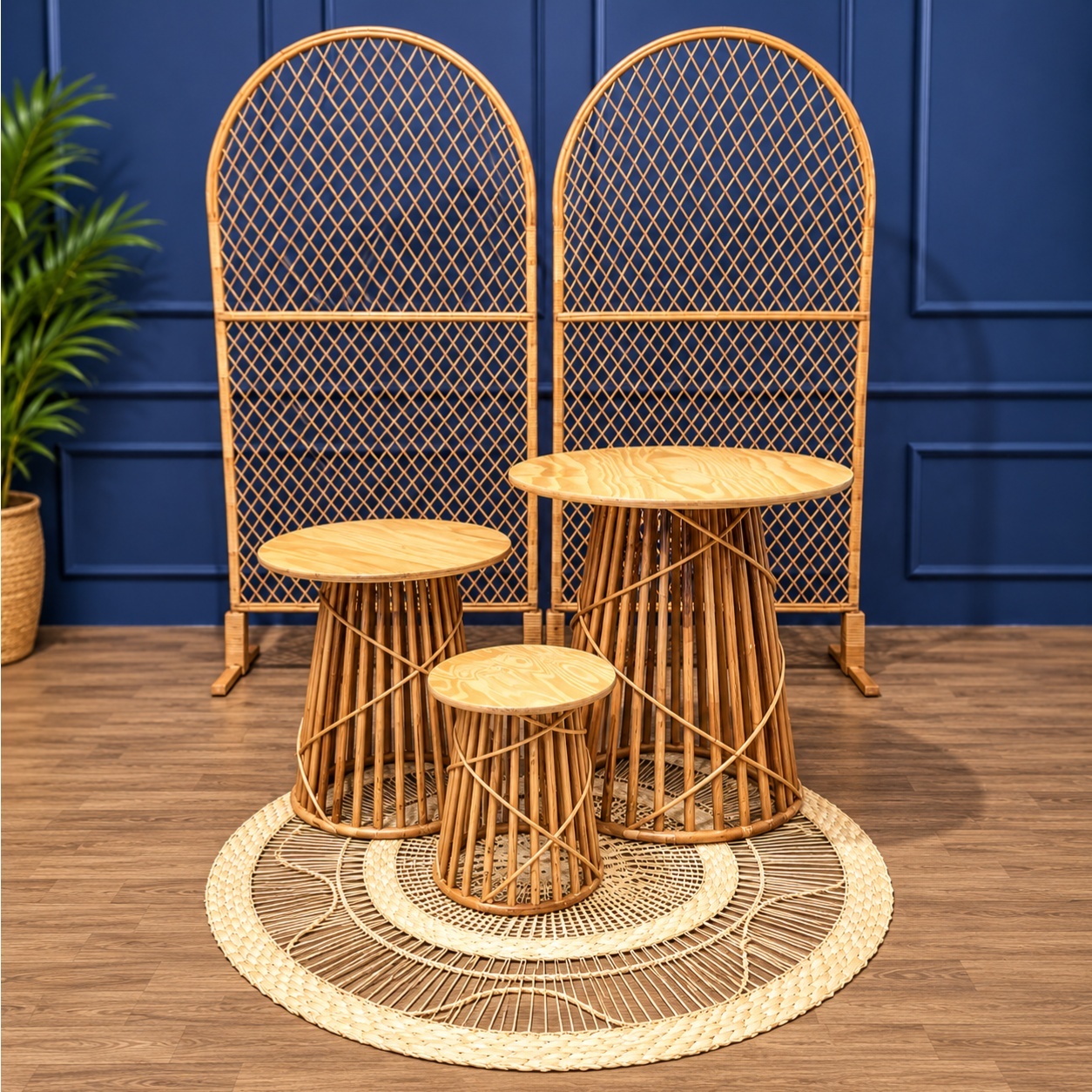 Kit Mobílias de Vime 2 - Tallentos Decorações 