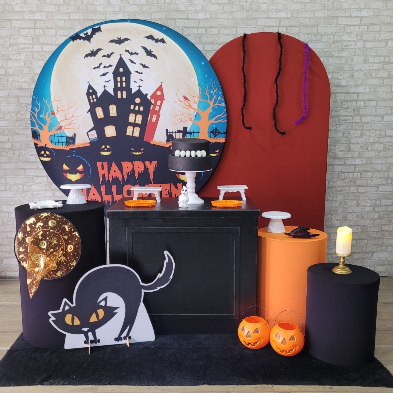 Alugue Tema Para Festa Decoração Halloween (Modelo 3) - Tallentos Decorações 
