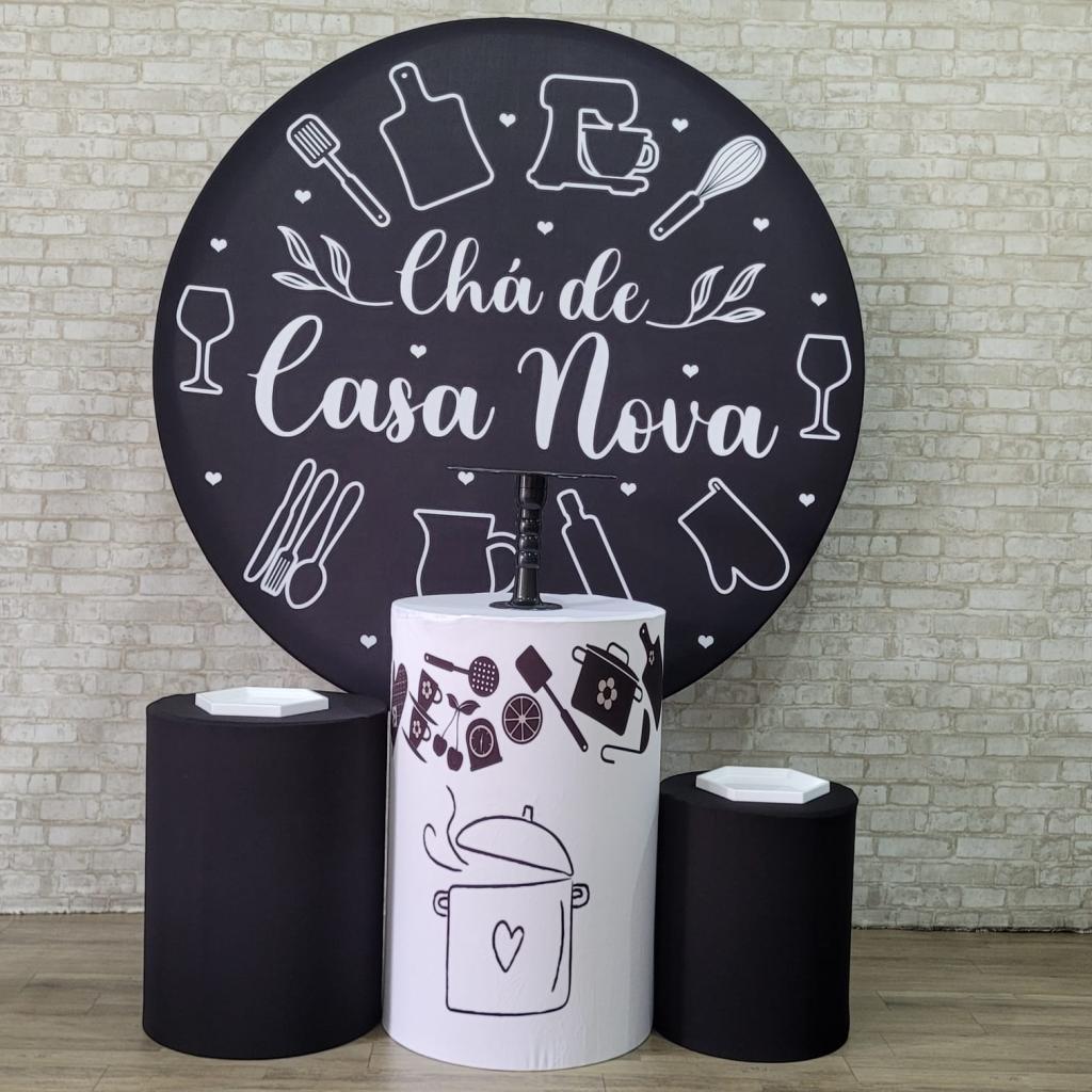Alugue Tema Para Festa Decoração Chá de Casa Nova Tecido ( Modelo 1 ) - Tallentos Decorações 