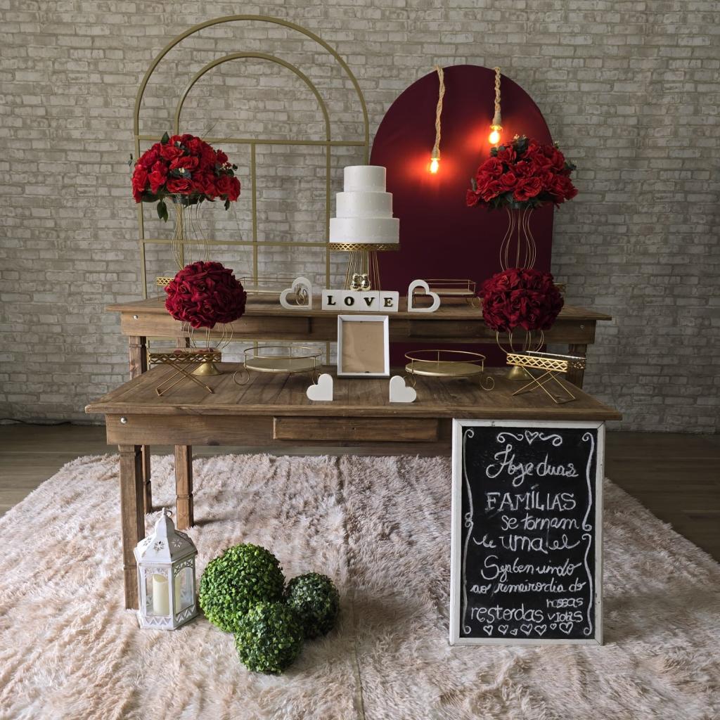 Alugue Uma Decoração Para Casamento Ou Noivado Rustico ( Modelo 06 ) - Tallentos Decorações 