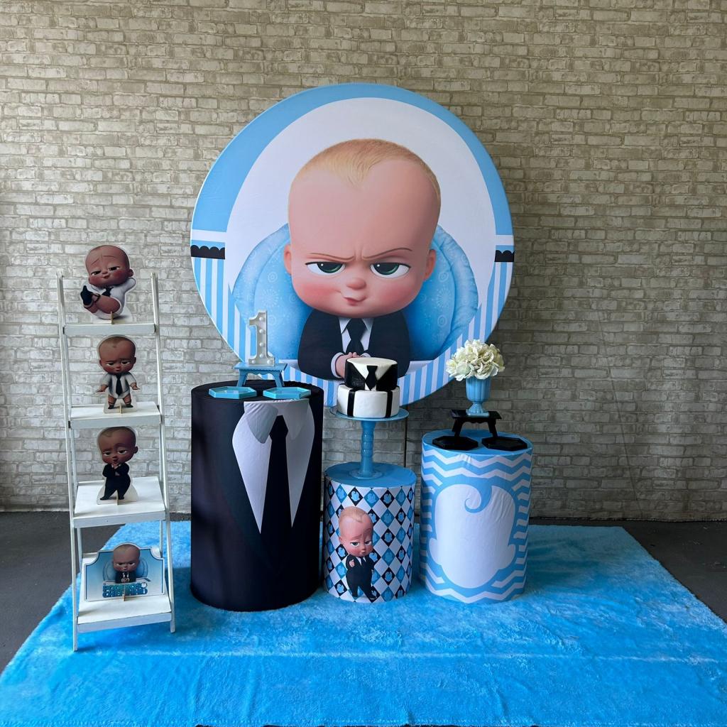 Alugue Tema Para Festa Decoração Poderoso Chefinho Tecido ( Modelo 2 ) - Tallentos Decorações 