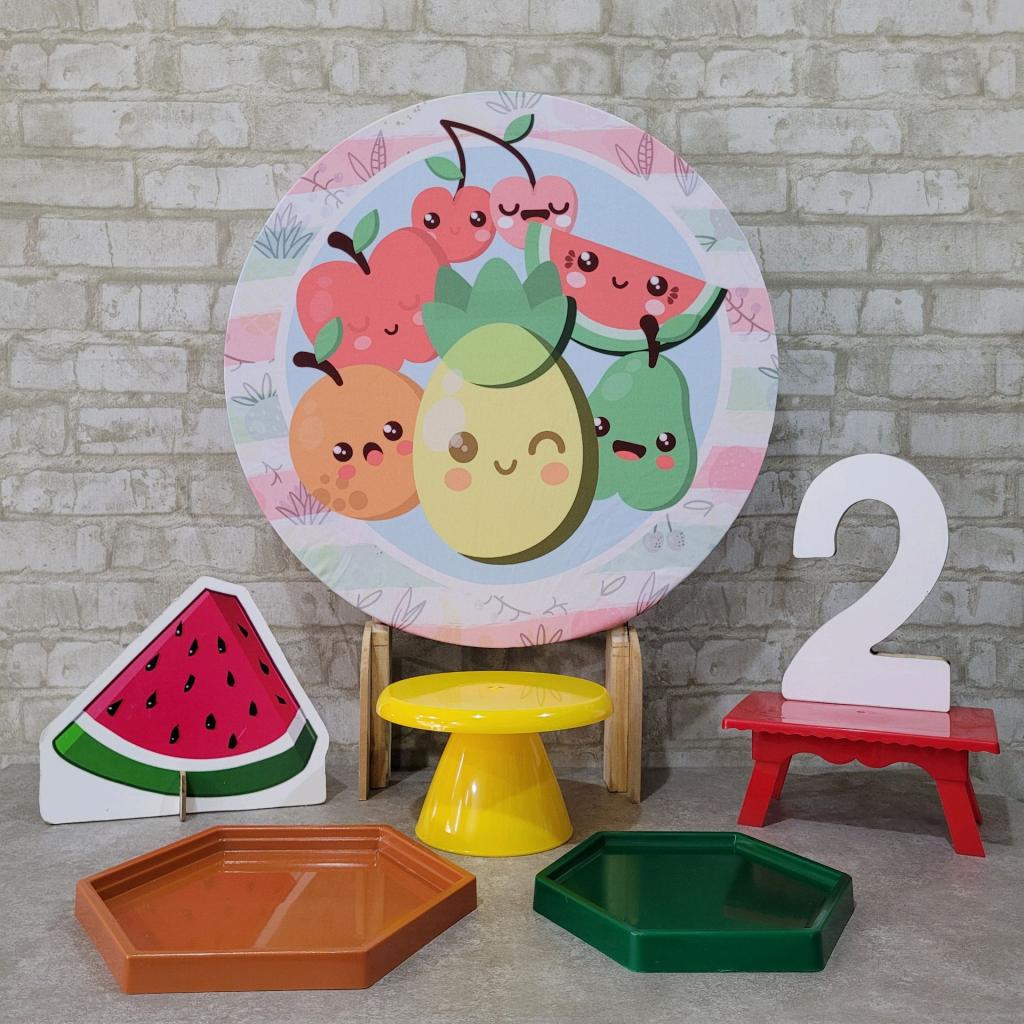 Alugue Tema Para Festa Na Mesa Decoração Frutas Baby - Tallentos Decorações 