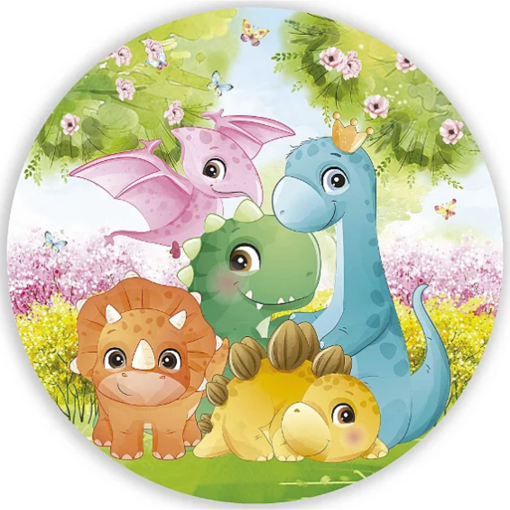 Mini Painel Dinossauro Cute (50Cm) - Tallentos Decorações 