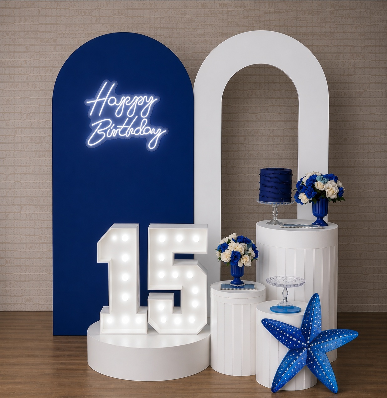 Alugue Tema Para Festa Decoração Fundo Do Mar Adulto ( Incluso ( Modelo 1) - Tallentos Decorações 