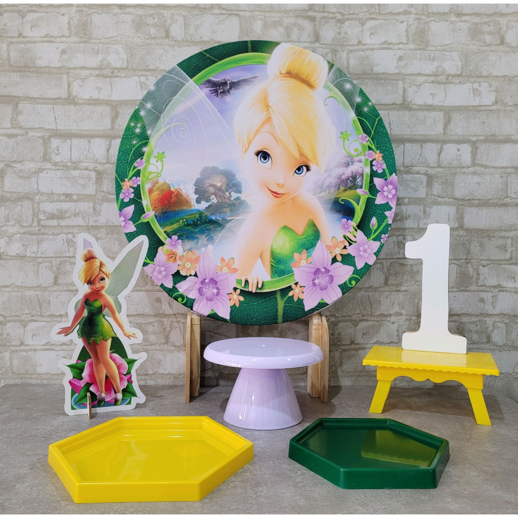 Alugue Tema Para Festa Na Mesa Decoração Tinker Bell - Tallentos Decorações 